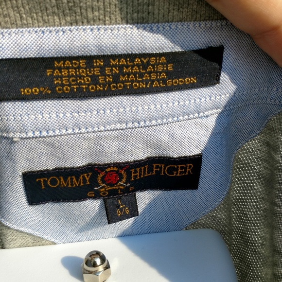 Tommy Hilfiger Golf Men's Size Large Gray Shirt - Picture 5 of 5